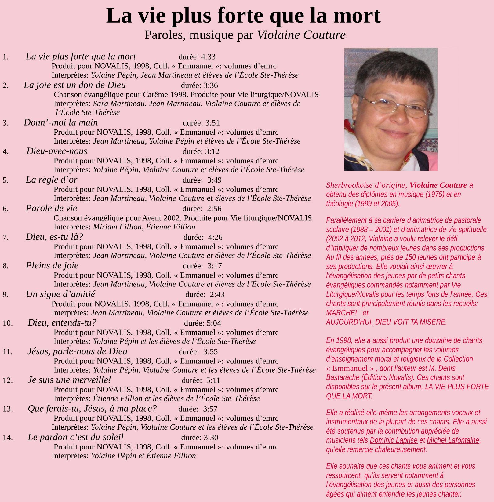 Aujourd'hui, Dieu voit ta misère